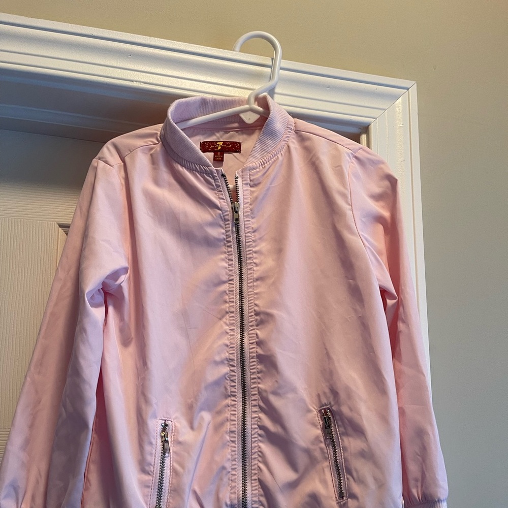 7 for all Mankind Girl’s Spring Jacket. Zipper pockets for keeping gloves.
